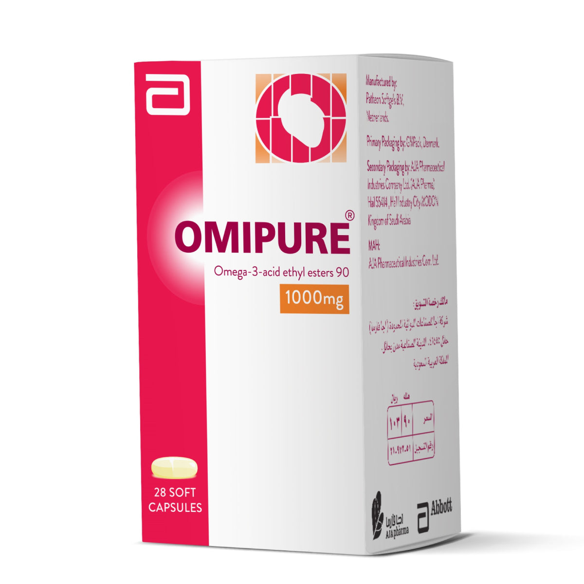 OMIPURE 1000 MG 28 CAPSULE
