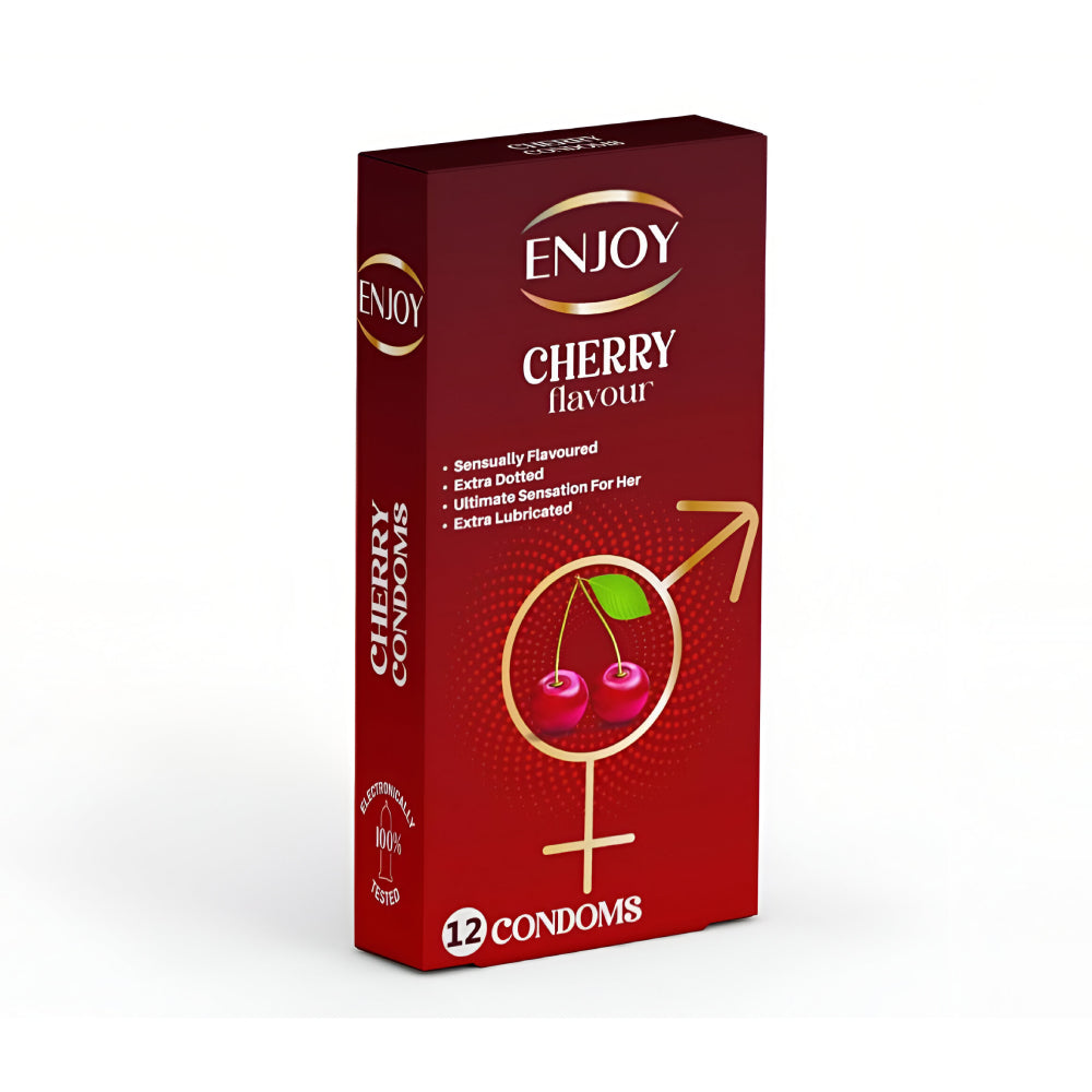 Enjoy Condoms 12pc Premium Cherry Flavor
