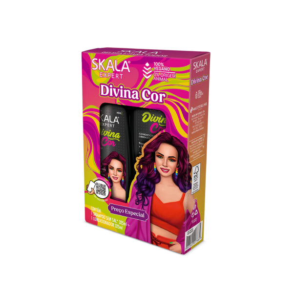 Skala hair shampoo & conditioner kit 325ml divina cor