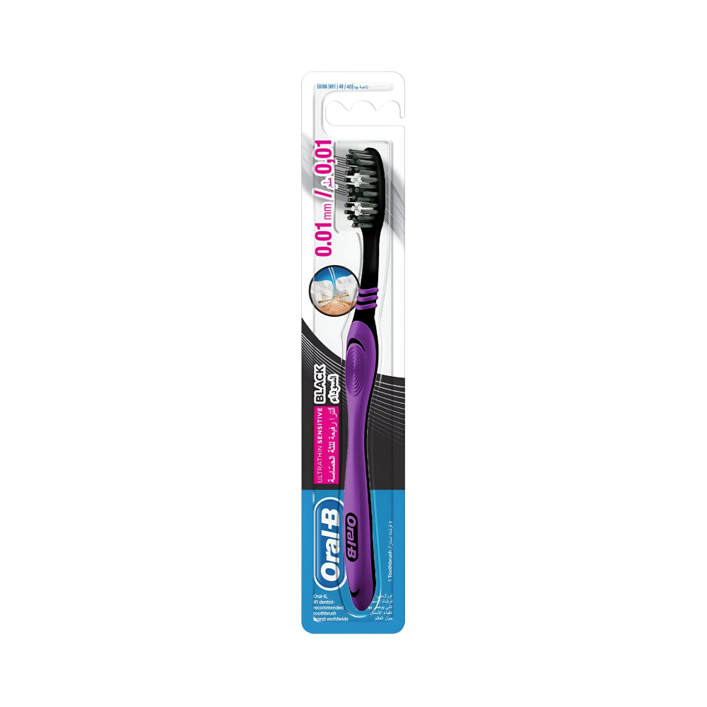 Oral b toothbrush ultra thin for sensitive gums black