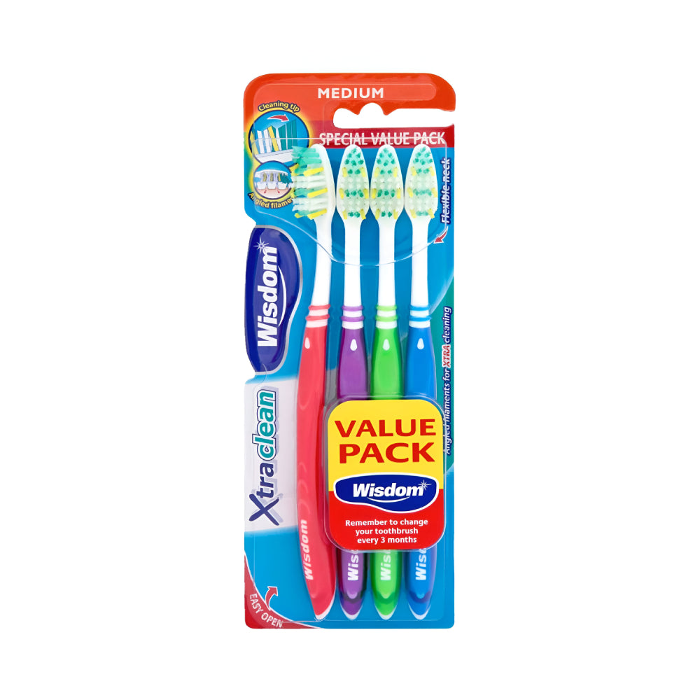 Wisdom Toothbrush 4pc Superior Clean Medium