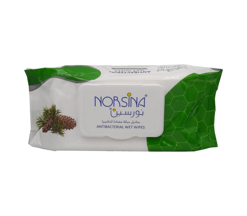 Norsina wet wipes 72wipes antibacterial pine