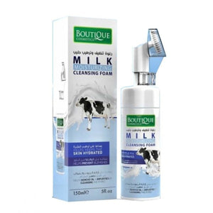 Boutique foaming face cleanser 150ml moisturized with milk