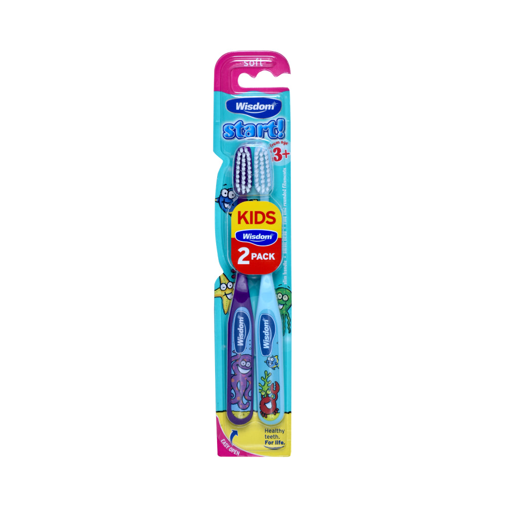 Wisdom Kids Toothbrush 2pc Start From 3 Plus Years Soft