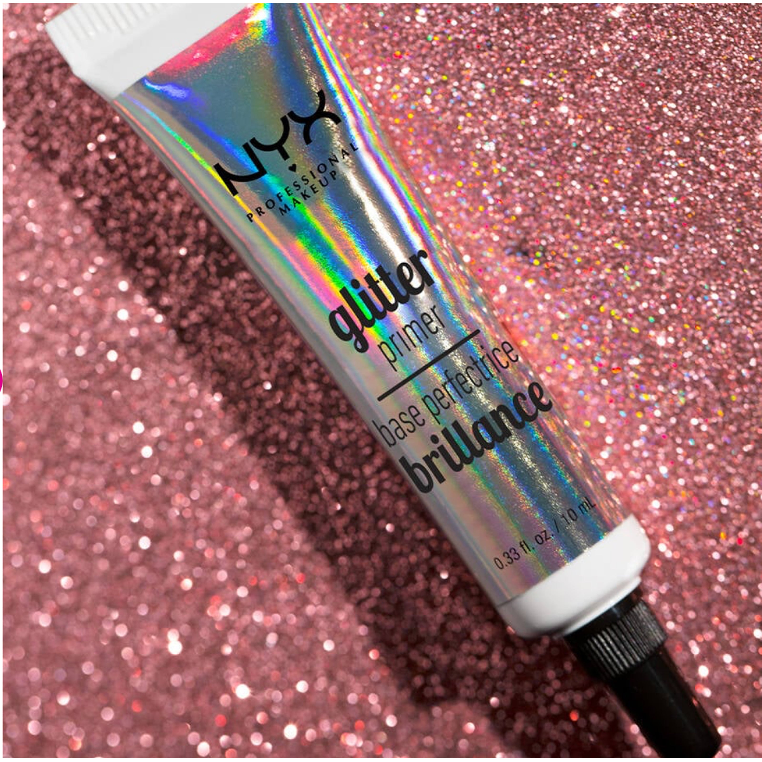 NYX Glitter Face Primer - 10ml Long-Lasting Makeup Base