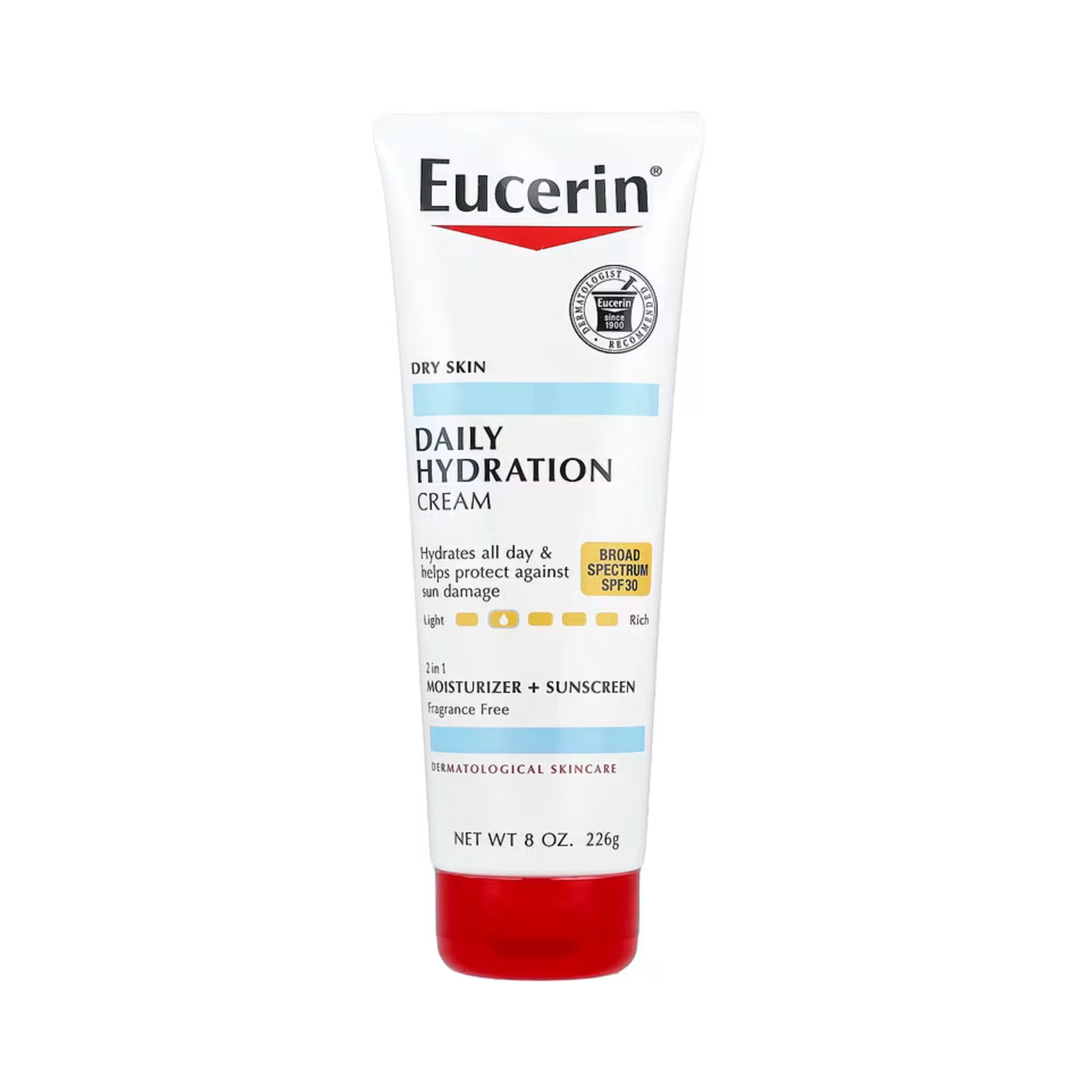 Eucerin Daily Hydrating Body Cream – Moisturizing Skin Care, 226g - Avnzor