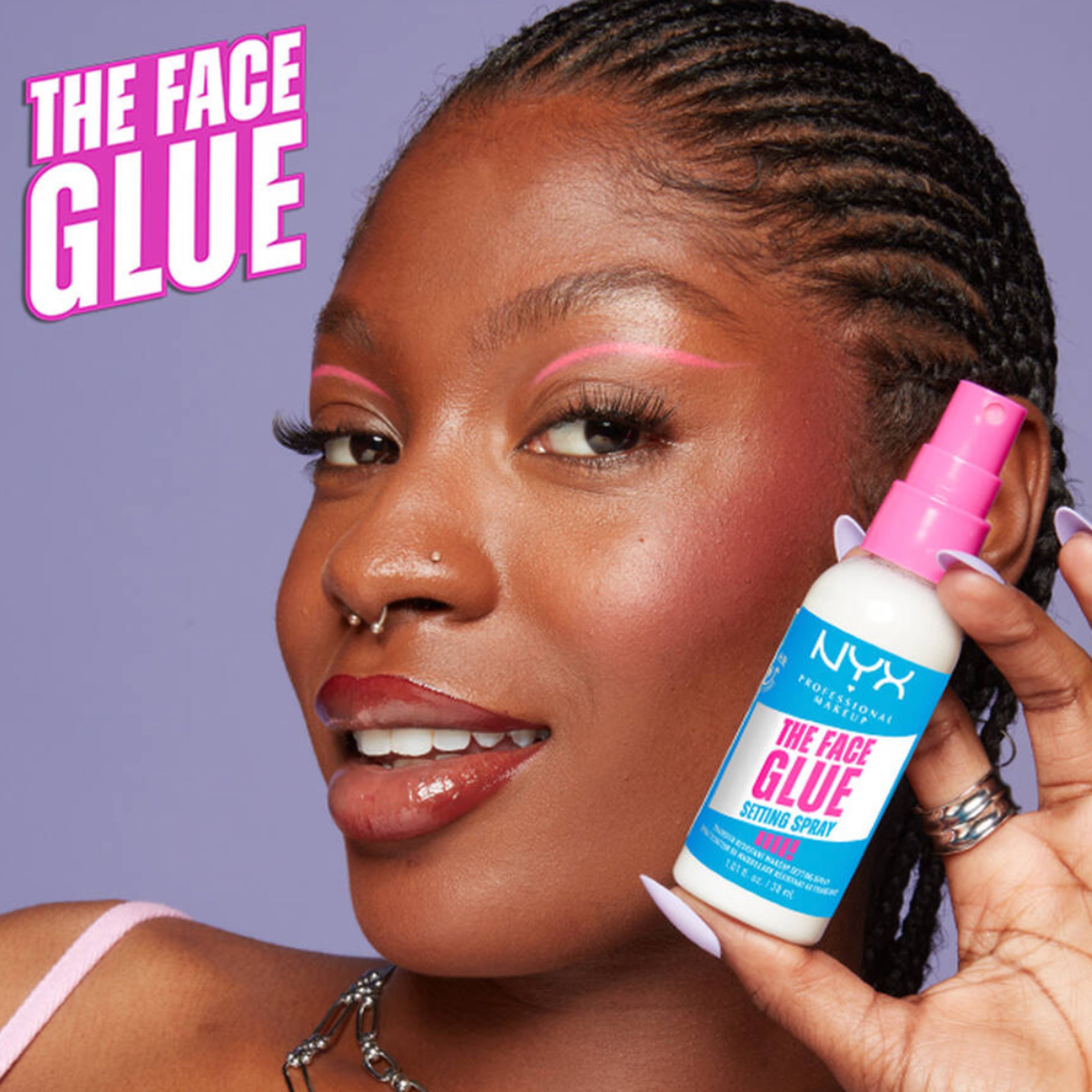 NYX The Face Glue Makeup Setting Spray – Long Lasting Fixer - 60ml