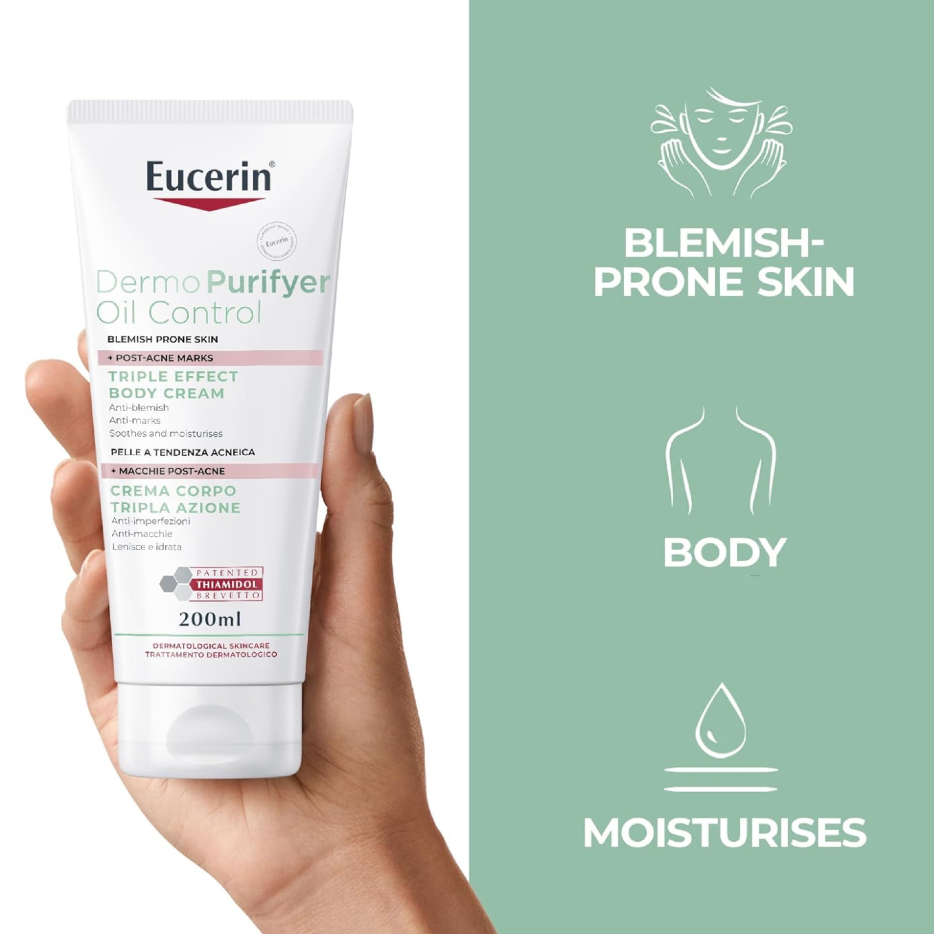 Eucerin Dermo Purifyer Body Cream – Clarifying Formula for Oily Skin