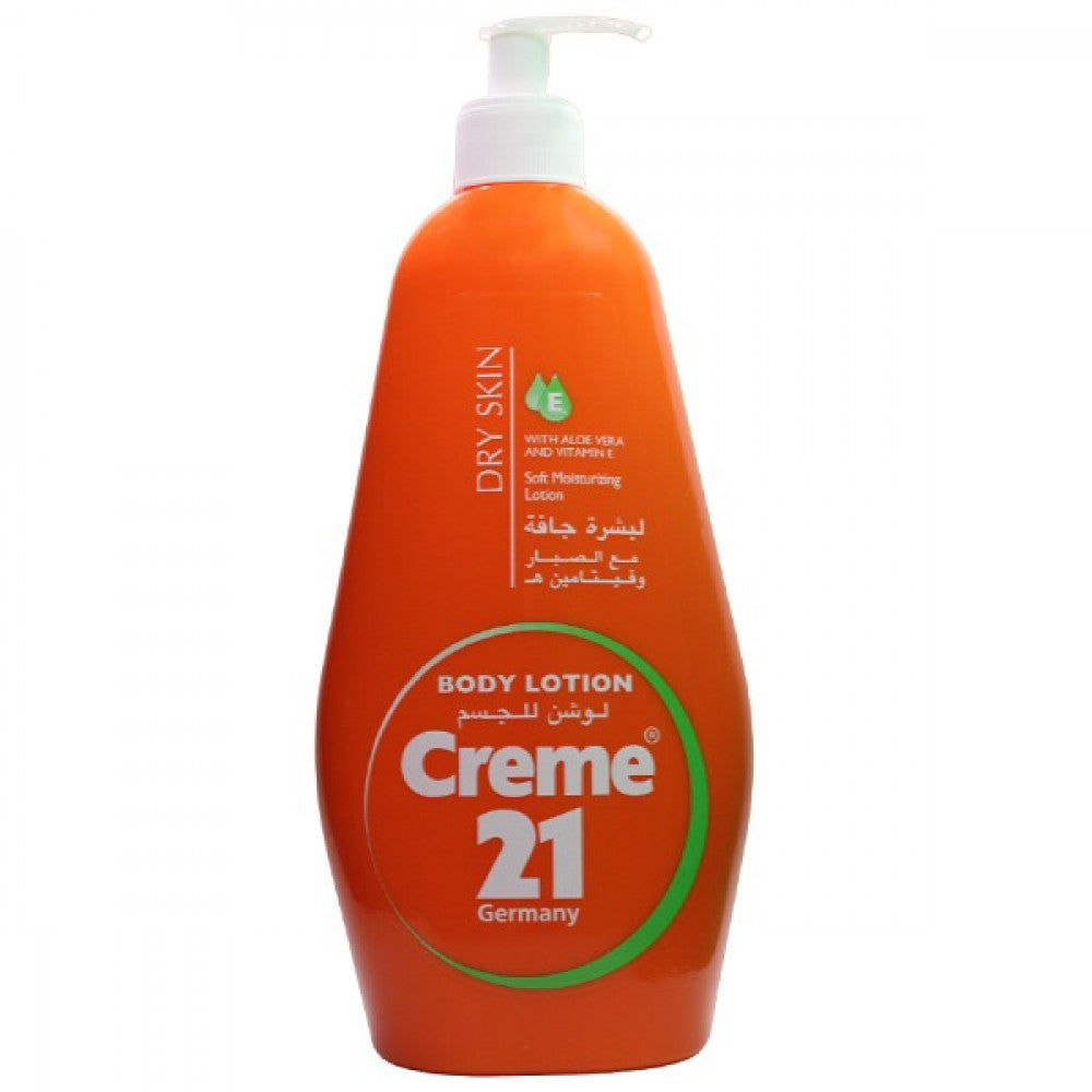 Creme 21 Body Lotion 600ml With Aloe Vera And Vitamin E For Dry Skin