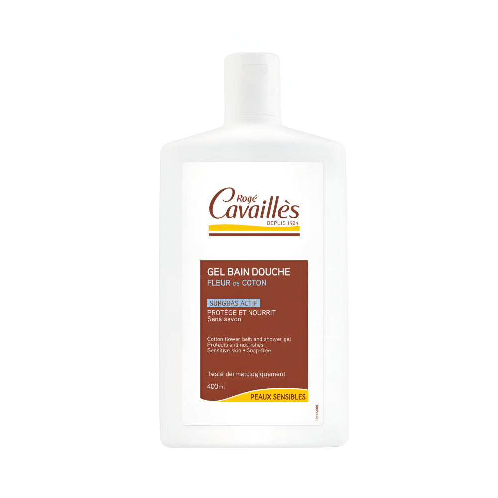 Cavailles Shower Gel 400ml With Cotton Flower