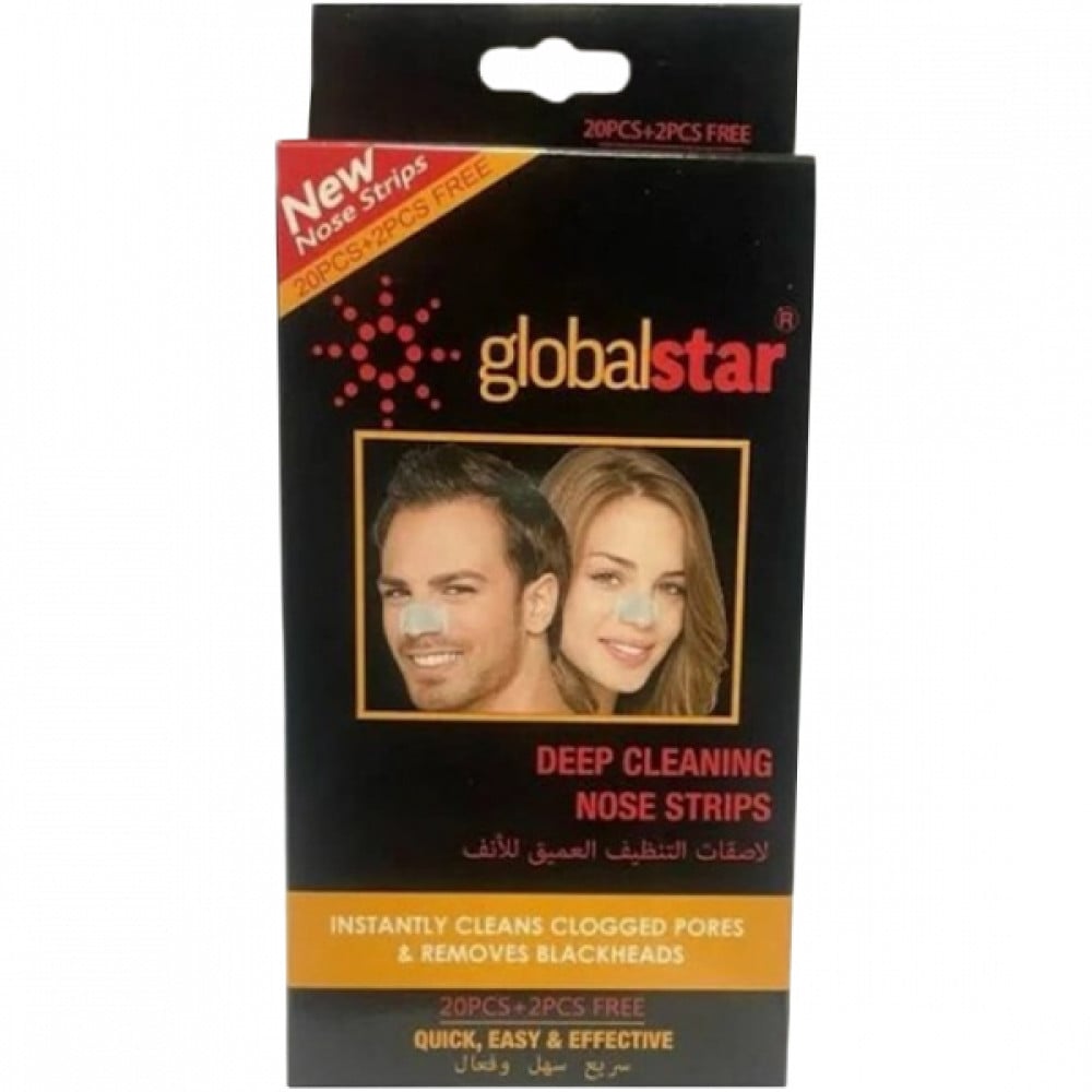 شرائط الأنف Global Star 22 قطعة للتنظيف العميق
