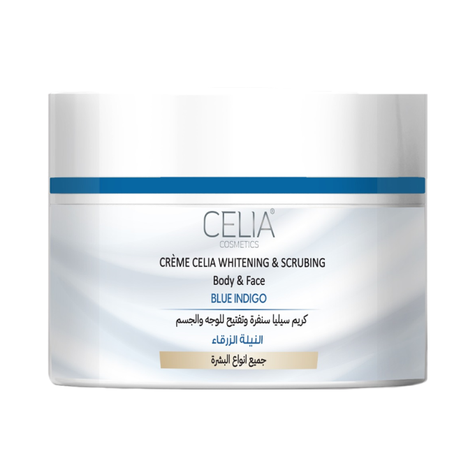 Celia Celia Face & Body Scrub 500ml Whitening Cream With Blue Indigo