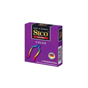 Sico condoms 3pc colour
