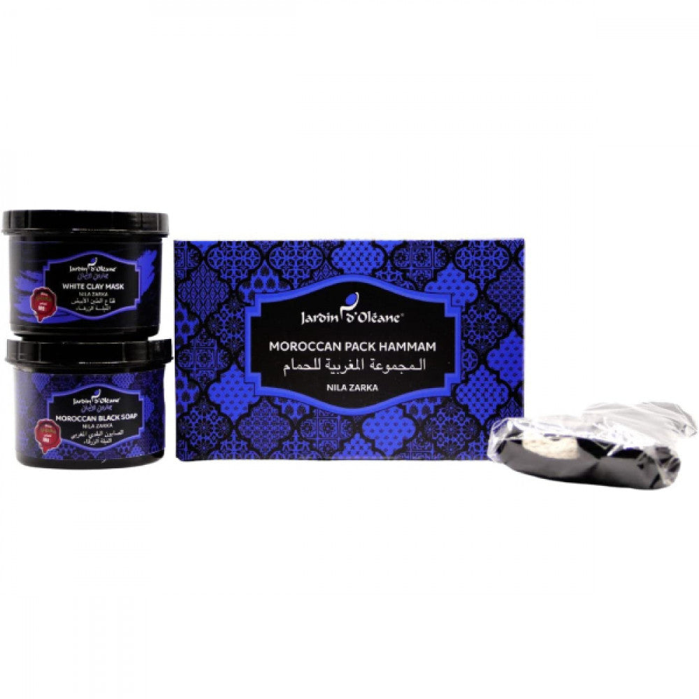 Jardin Oleane  The Moroccan Bath Collection   With Blue Indigo