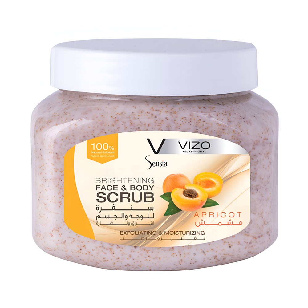 Vizo face & body scrub 500ml sensia with apricot