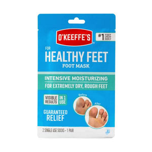 O'Keeffe's Foot Mask 2pc Healthy Feet Moisturizer