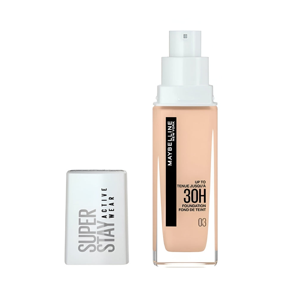 Maybelline foundation 30ml super stay active wear 03 true ivory