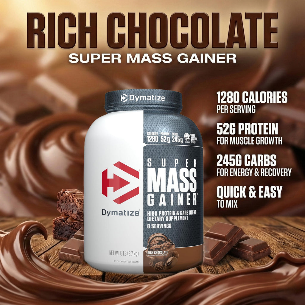 Dymatize Super Mass Gainer - شوكولاتة غنية - 6 أرطال