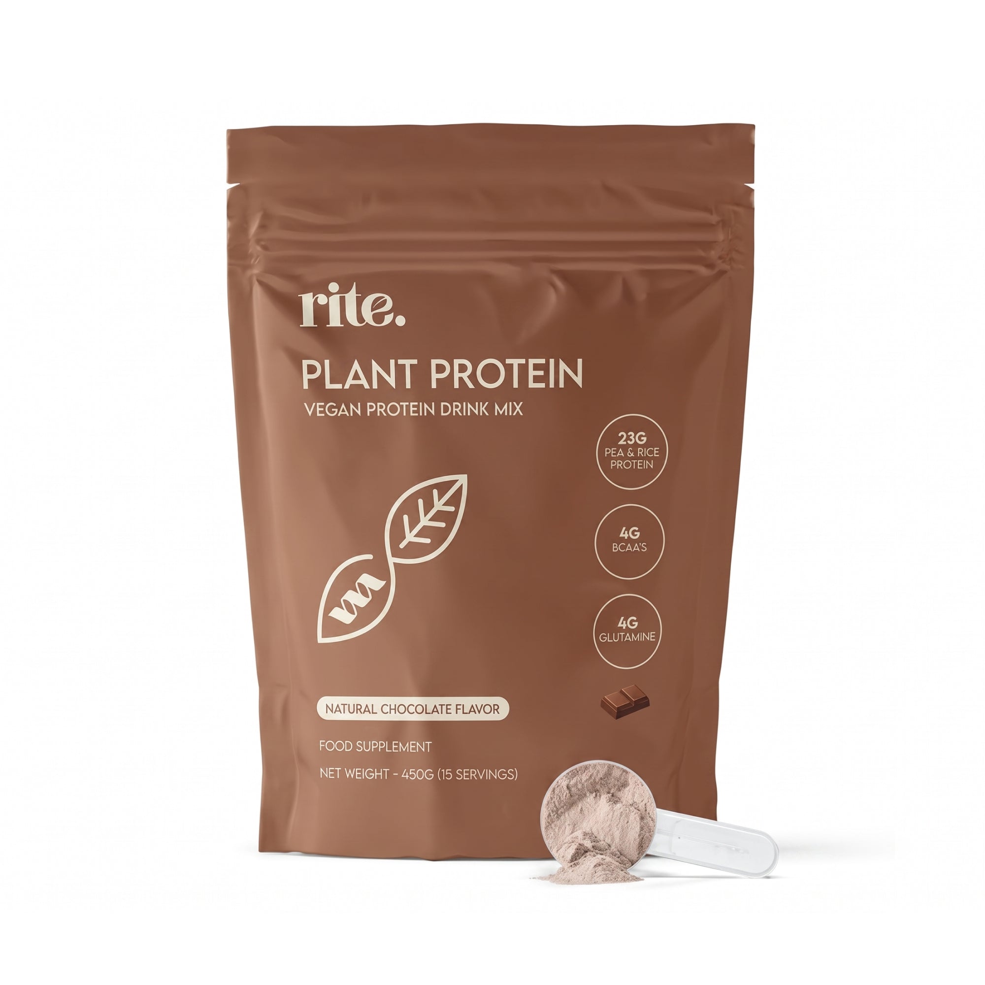 Rite Plant Protein Powder Chocolate 450g
