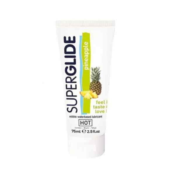 Hot water based lubricant 75ml super glide pineapple