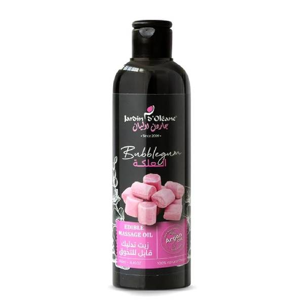 Jardin Oleane Jardin Oleane Massage Oil 250ml Tasteable Bubblegum