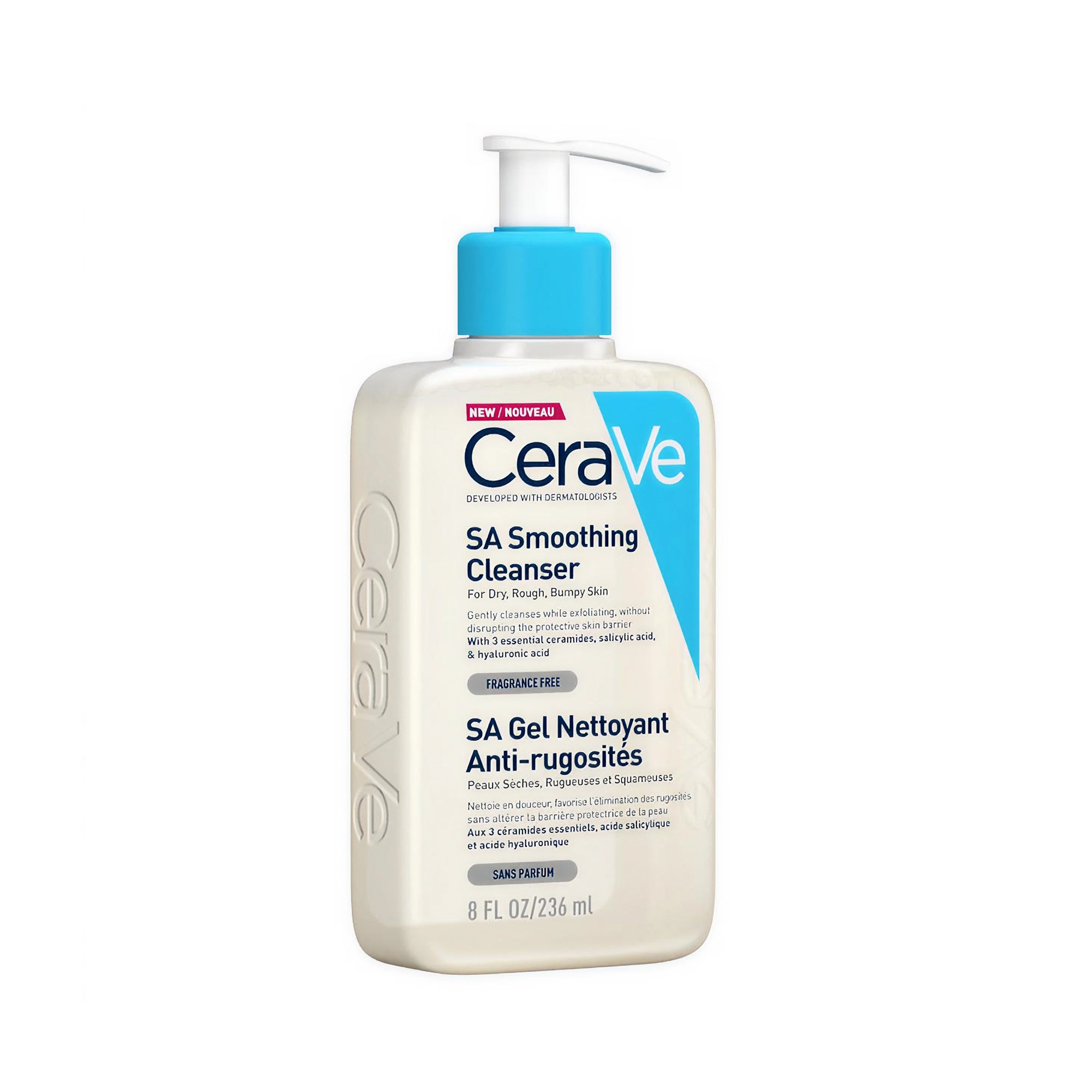 Cerave SA منظف ملطف للبشرة الجافة والخشنة والمتكتلة (236 مل)