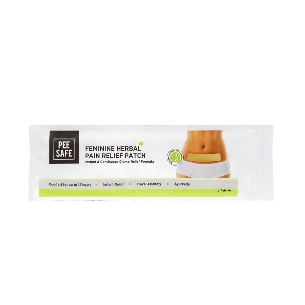 Pee safe body stickers for menstrual pain relief 5patches herbal lasts up to 12 hours