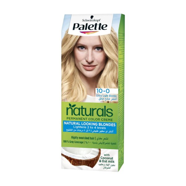 باليت لون الشعر الطبيعي 10.0 أشقر فاتح جدًا