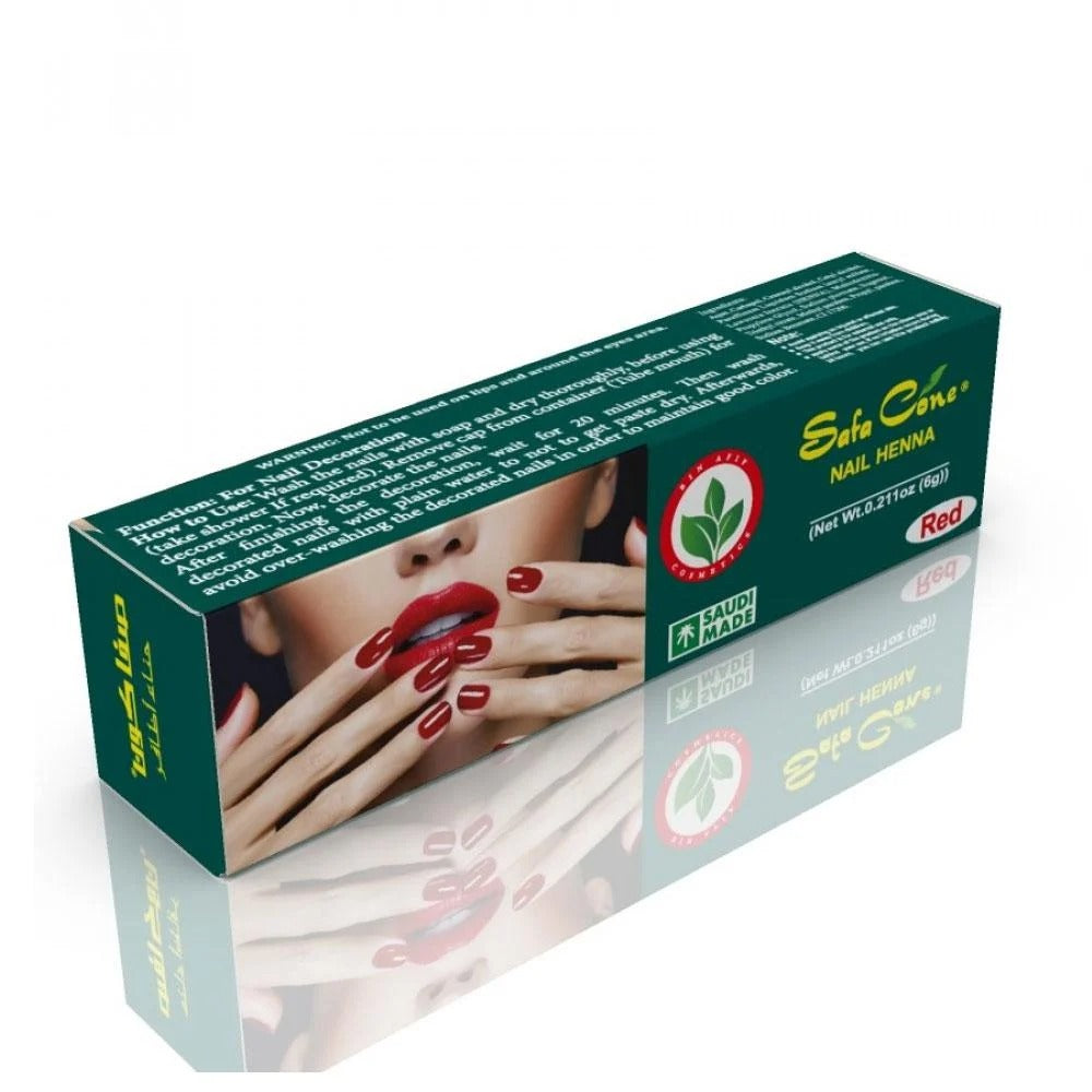 معجون حناء سافا 6 غ للأظافر أحمر