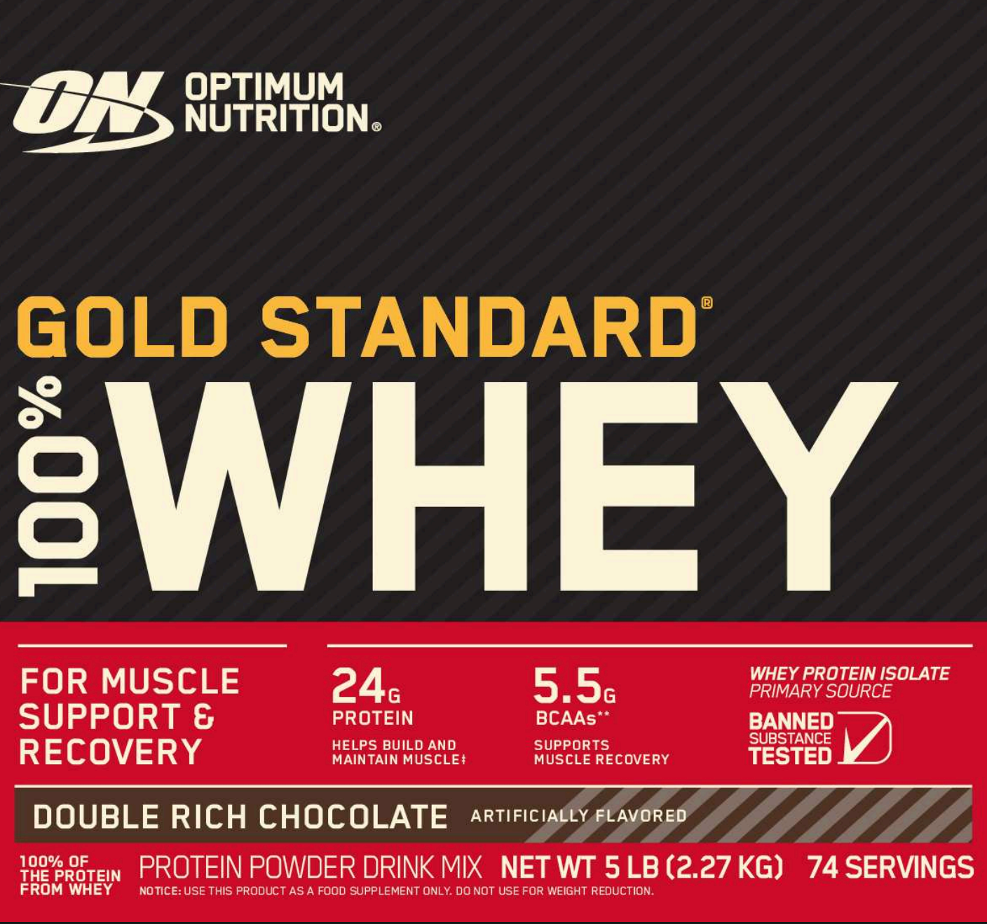 أوبتيموم نيوتريشن جولد ستاندرد® 100% واي