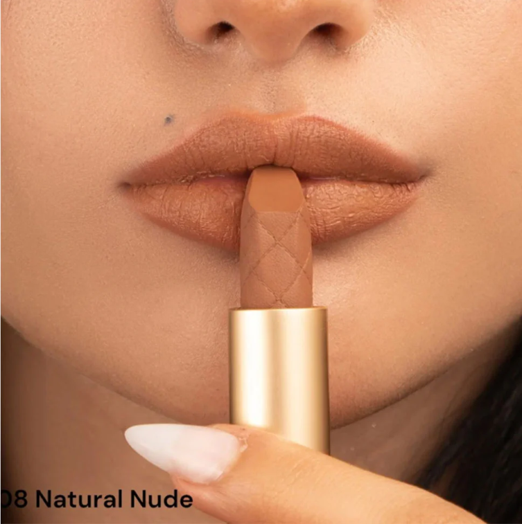 Hearts Lipstick Creamy Natural Nude 08