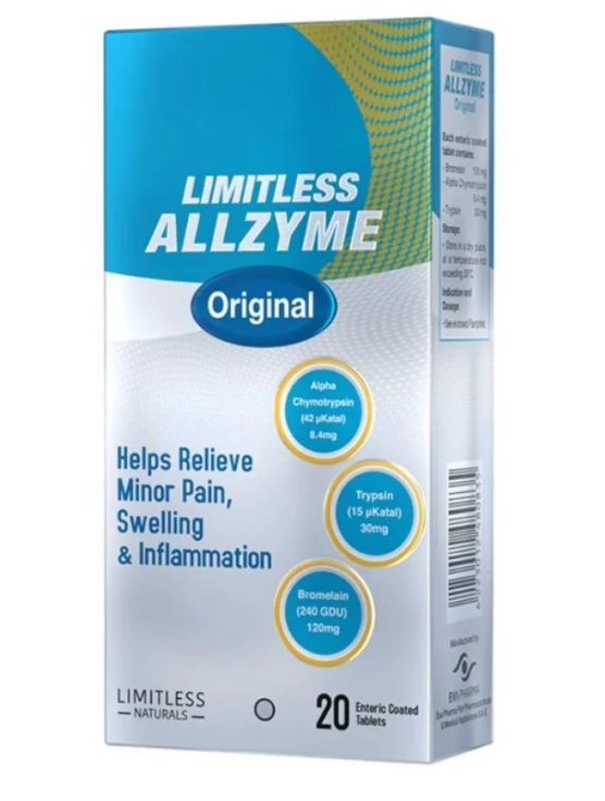 Limitless Allzyme Original Digestive Enzyme Tablets 20 Pcs