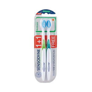 فرشاة أسنان Sensodyne Multi Care – شعيرات ناعمة، رأس صغير (1+1)