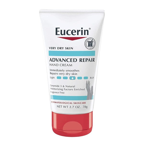 Eucerin hand cream 78g advanced repair for dry skin fragrance free v2