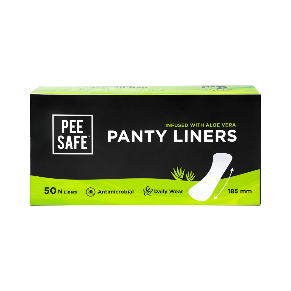 فوط صحية Pee Safe 50 قطعة مشبعة بالصبار طول 185 مم