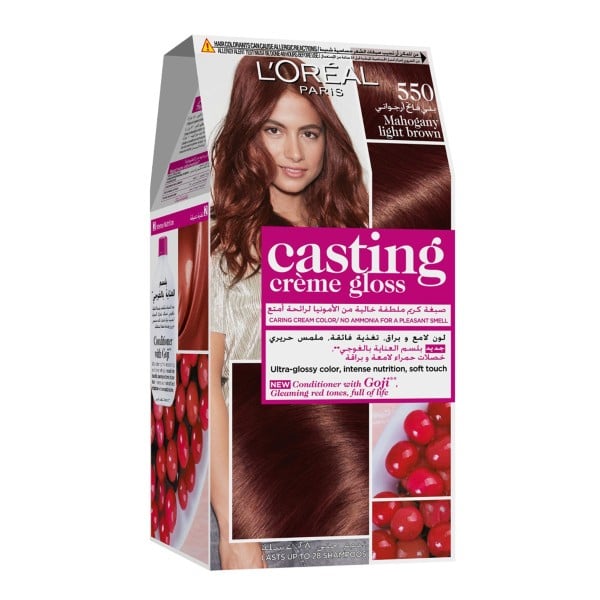Loreal hair color casting 550 mahogany light brown