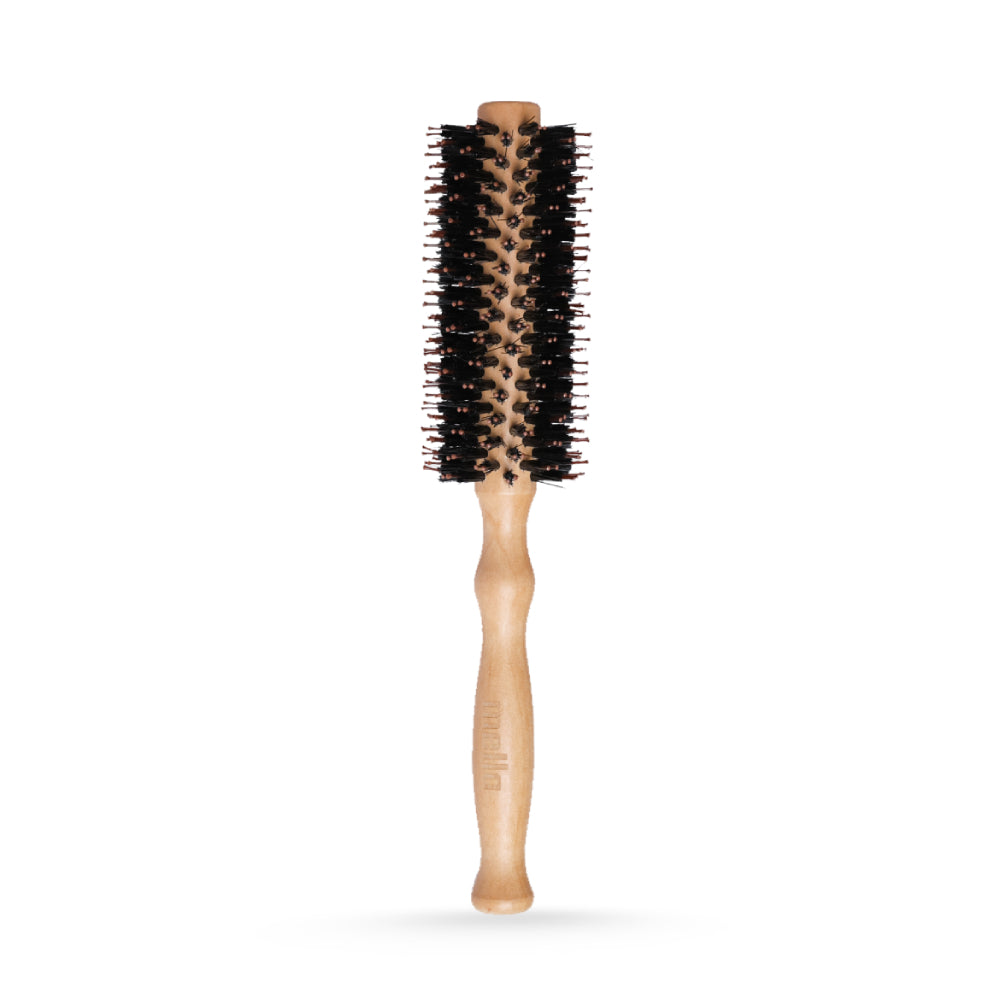 Mella Hair Brush PB004 With Wooden Wandle For Hair Styling