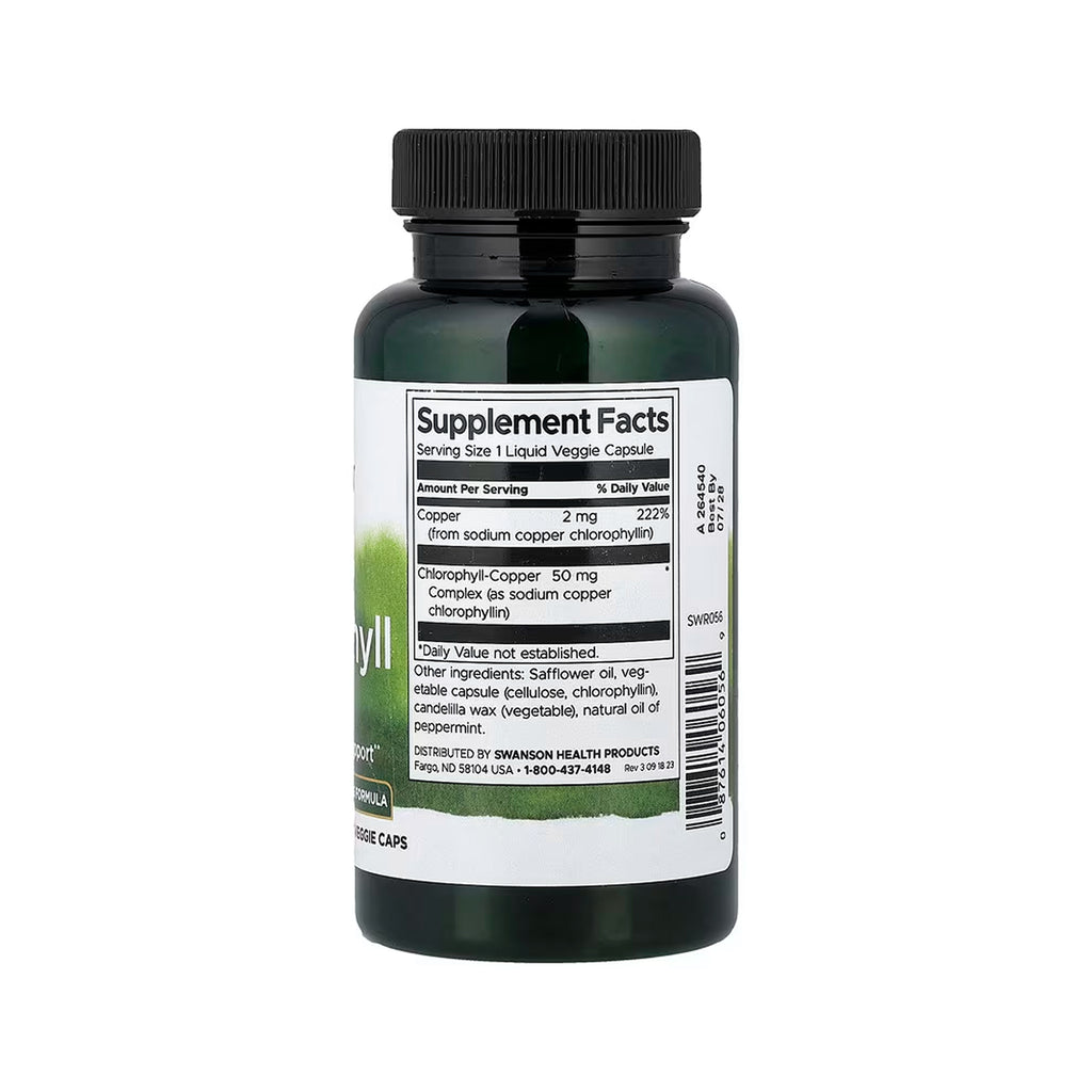 Swanson Chlorophyll 50 mg - 90 Liquid Veg Caps