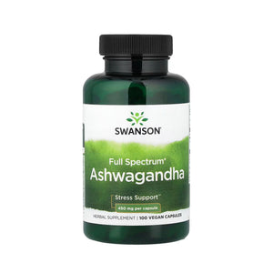 Swanson أشواغاندا كامل الطيف 450 ملغ - 100 كبسولة