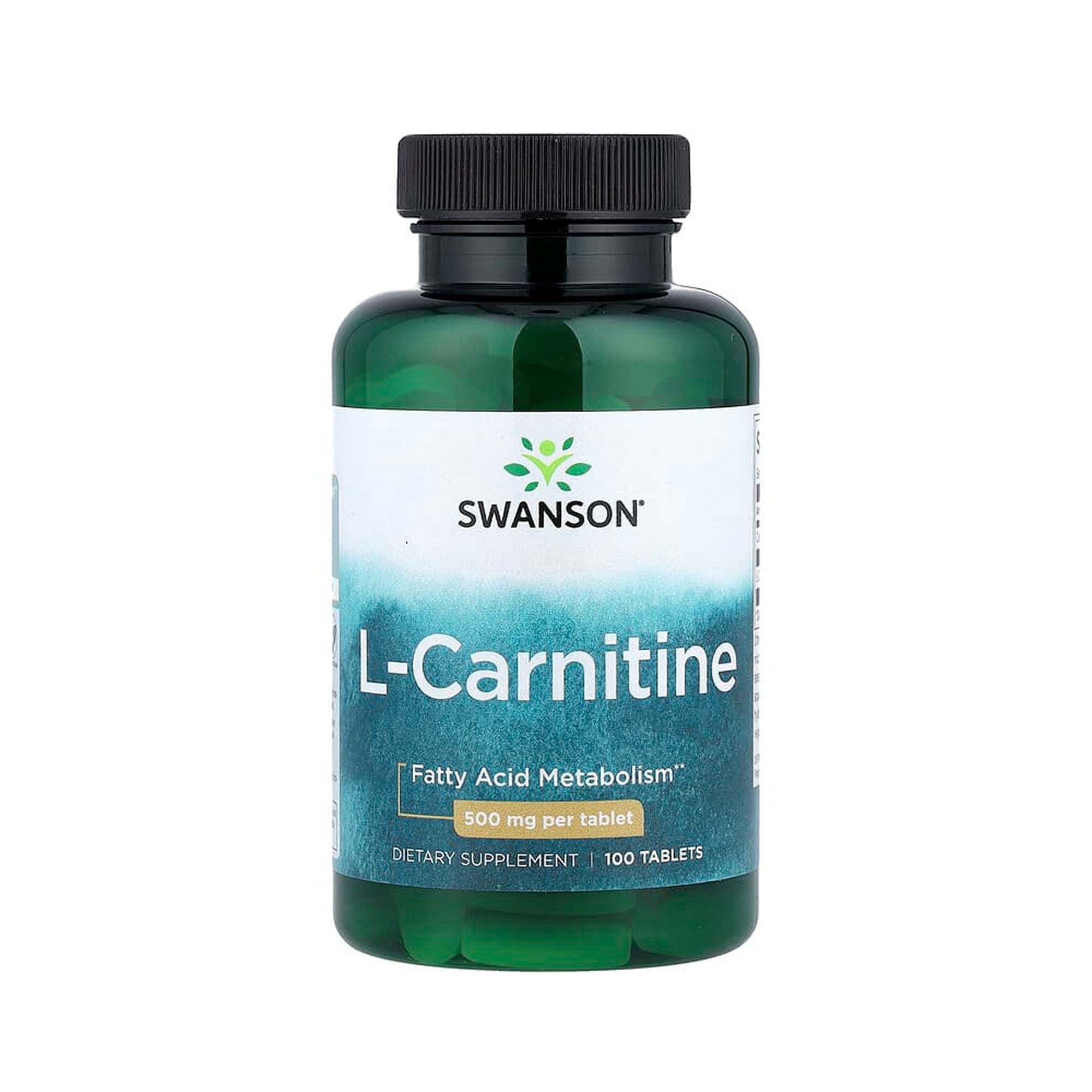 Swanson L-Carnitine 500 mg - 100 Vegan Tabs