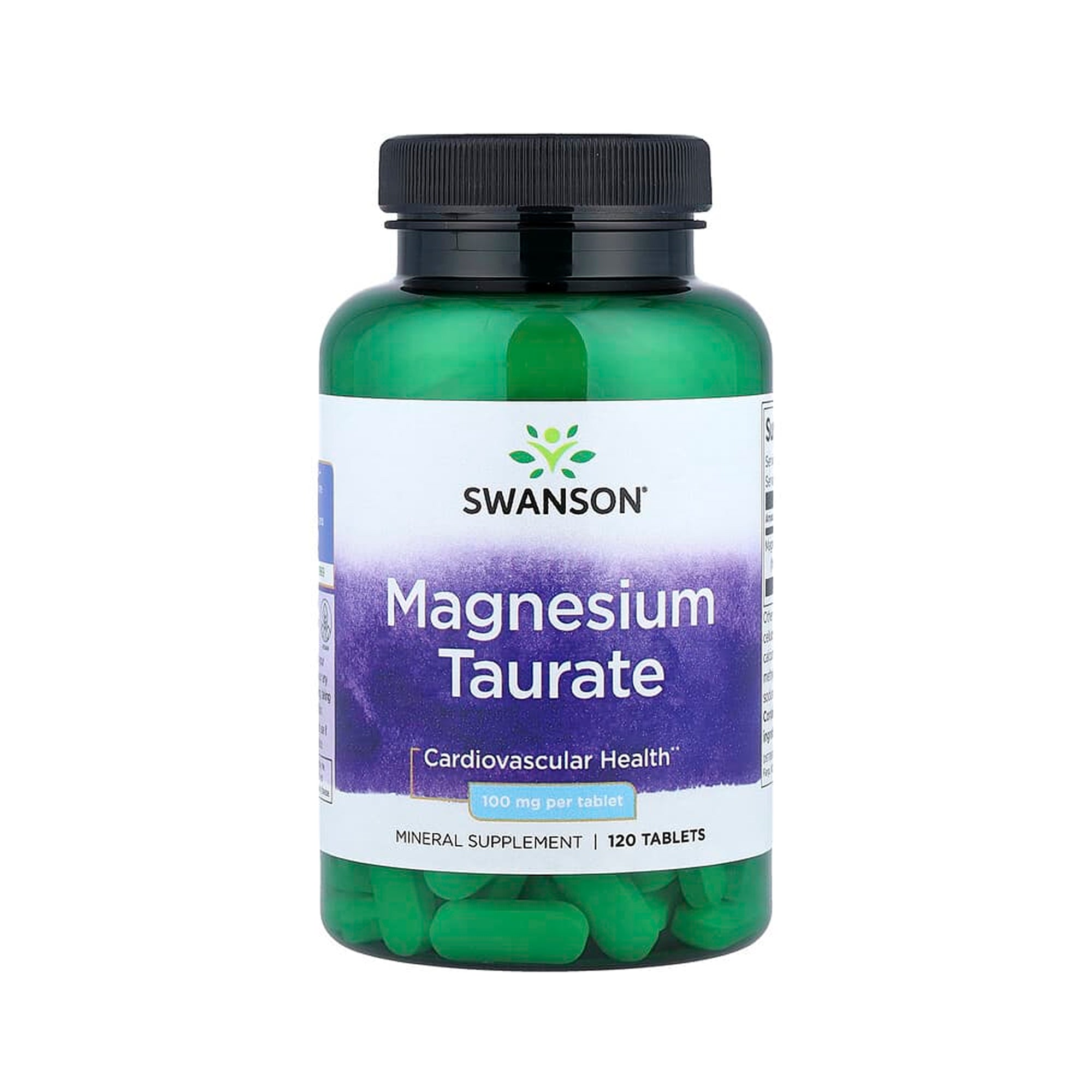 Swanson Magnesium Taurate 100 mg - 120 Vegan Tabs