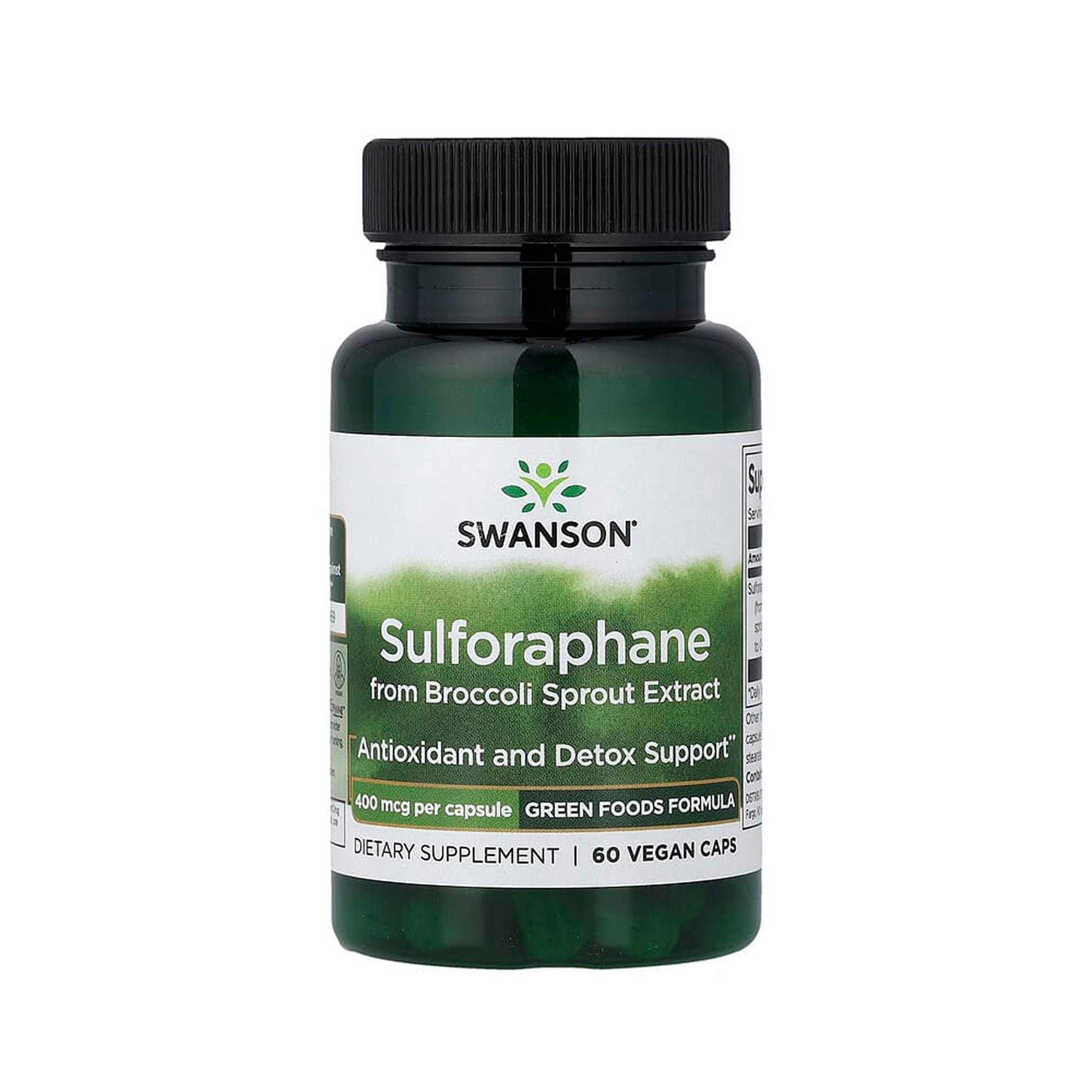 Swanson Sulforaphane from Broccoli Sprout Extract 400 mcg - 60 Vegan Caps
