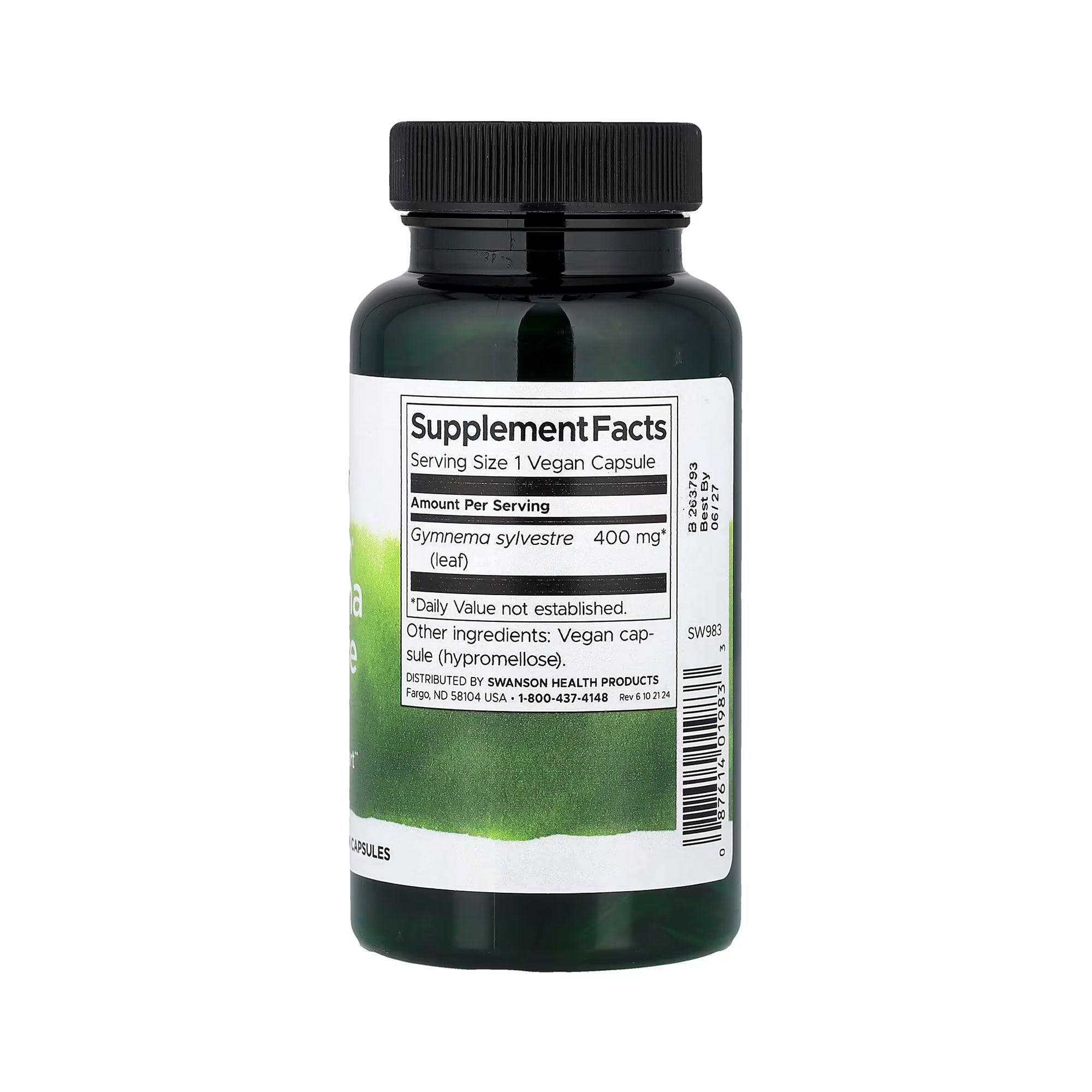 Swanson Full Spectrum Gymnema Sylvestre Leaf 400 mg - 100 Vegan Caps