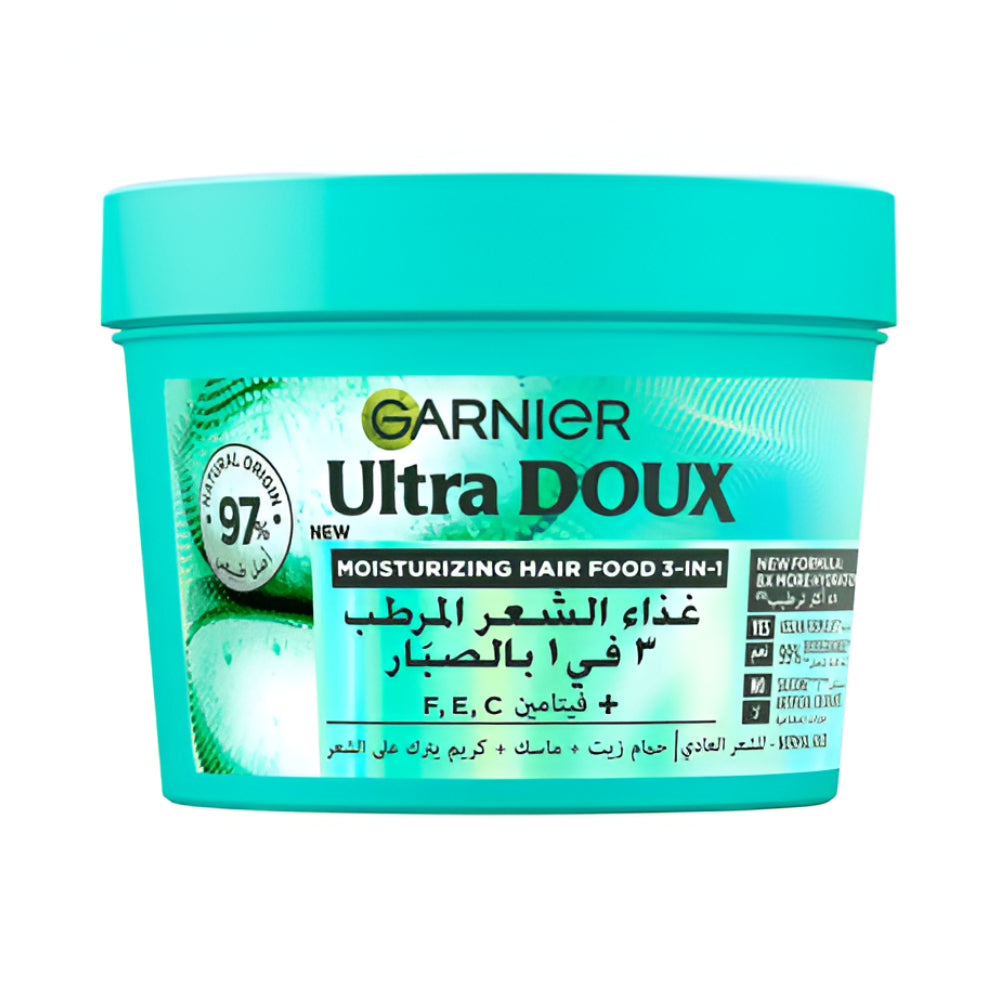 Garnier Hair Mask 390ml Ultra Doux Hair Food 3 In 1 With Aloe Vera