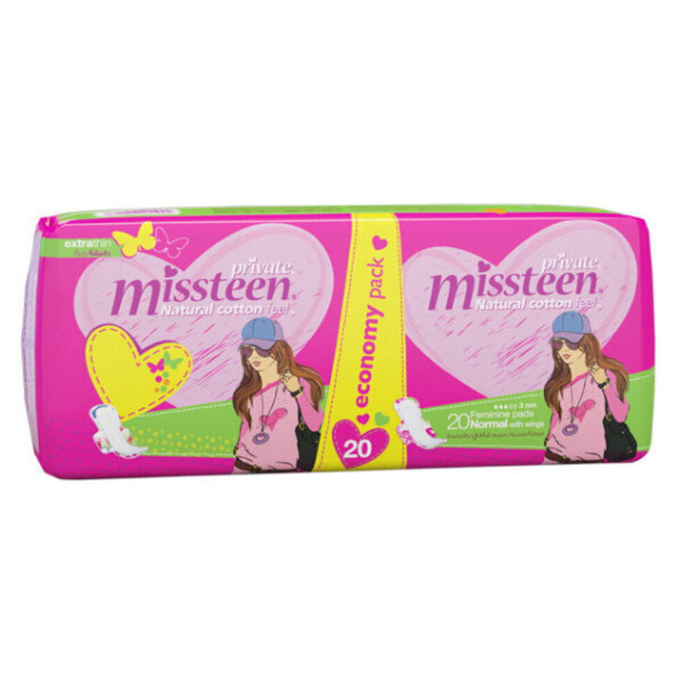 Private pads 20pc very thin miss teen regular size with wings