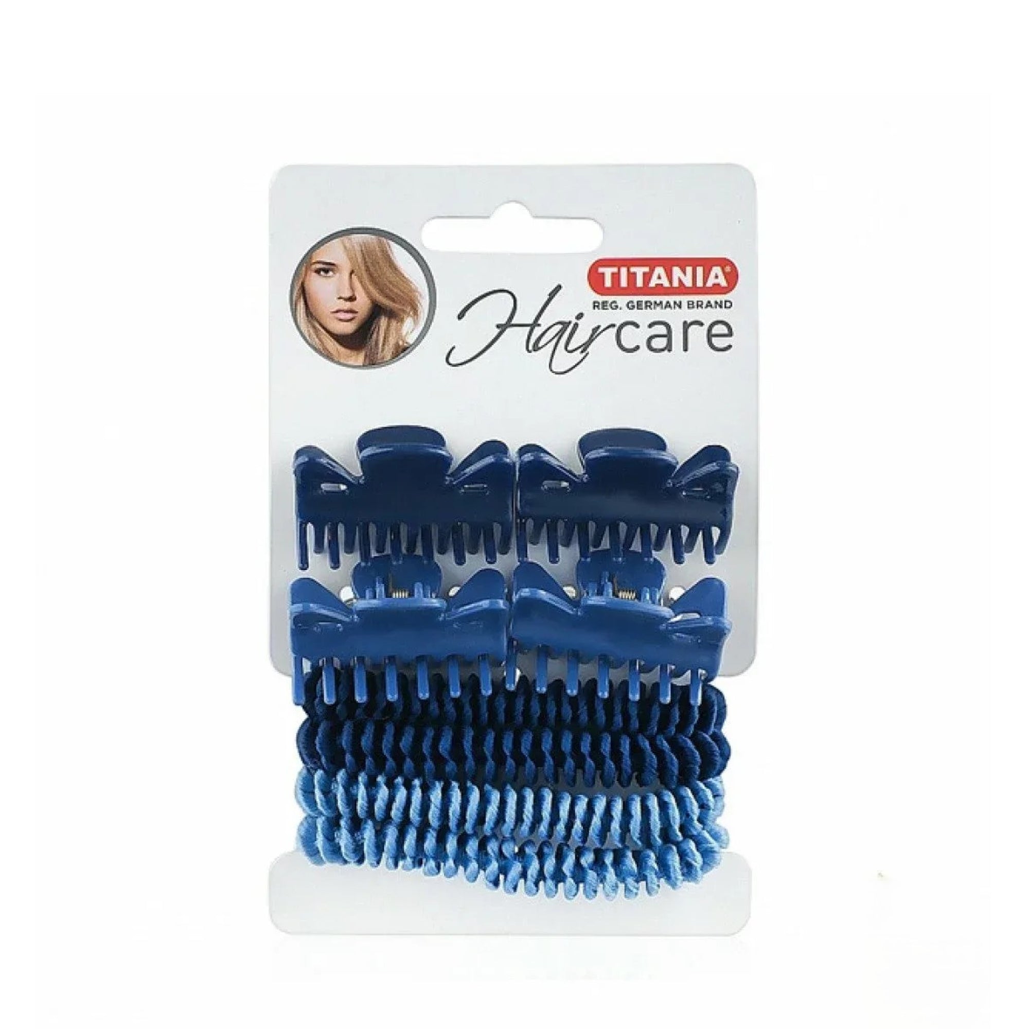Titania Hair Ties + Clip 8 Pieces 8001