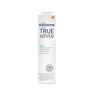 معجون الأسنان Sensodyne True White بنكهة النعناع – تبييض وتخفيف حساسية 75 مل