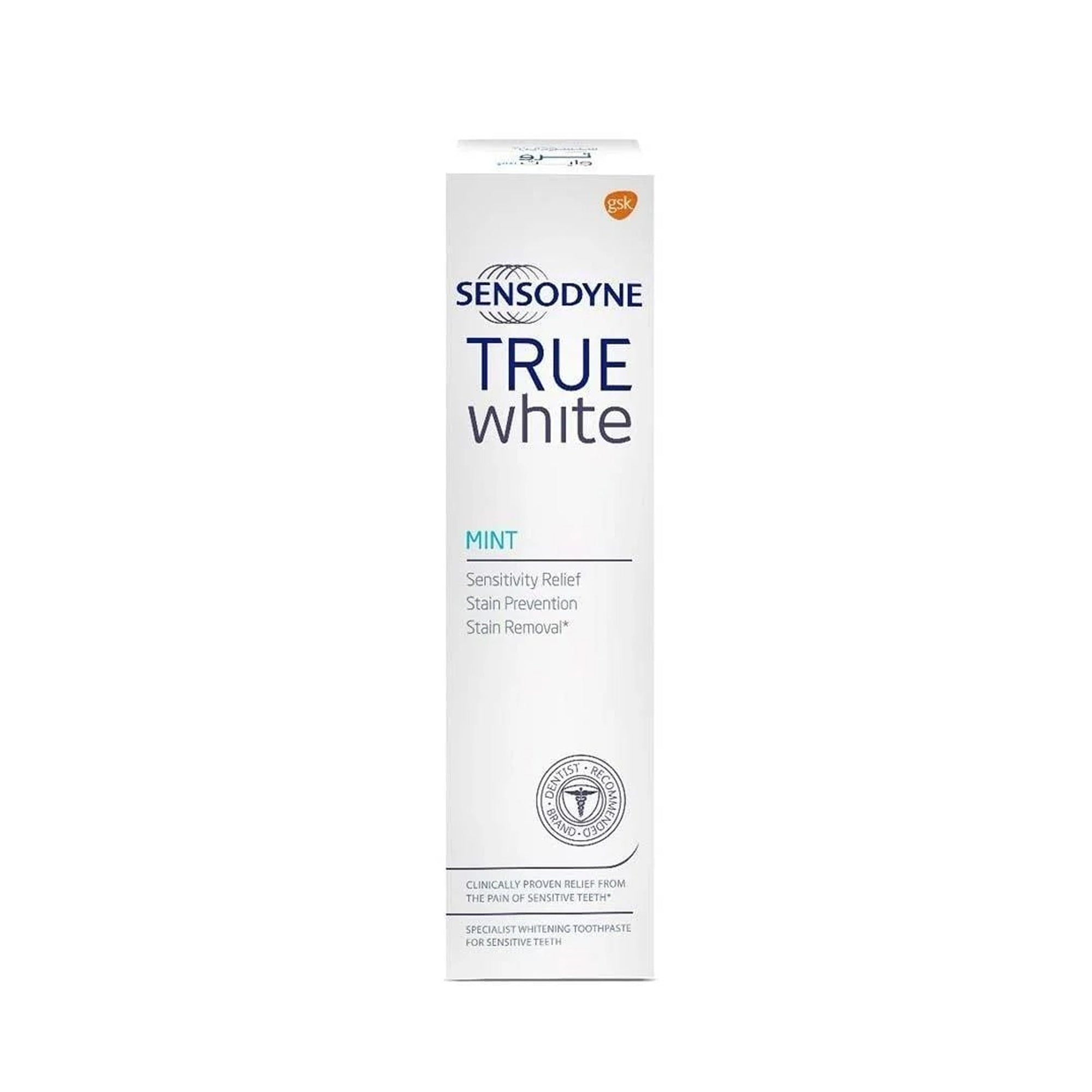 Sensodyne True White Mint Toothpaste – Whitening & Sensitivity Relief 75ml