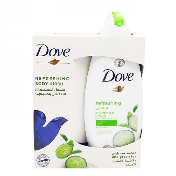 Dove Shower Gel 250ml Cucumber and Green Tea With Kit
