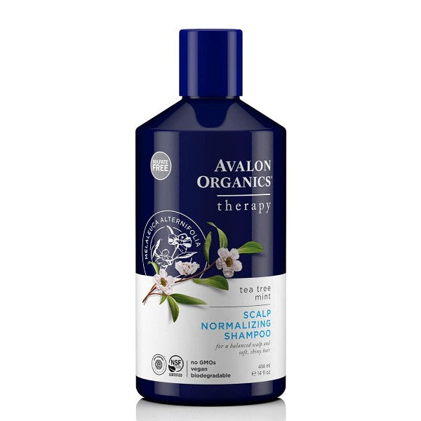 Avalon organics hair shampoo 414ml mint and tea tree